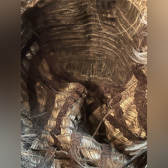 Short Wig Layered Curly Pixie Gray mixed Black color Wig - Picture 8 of 9